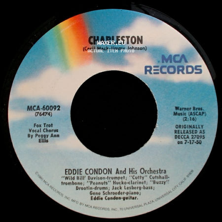 Eddie Condon And His Orchestra - Black Bottom / Charleston side B