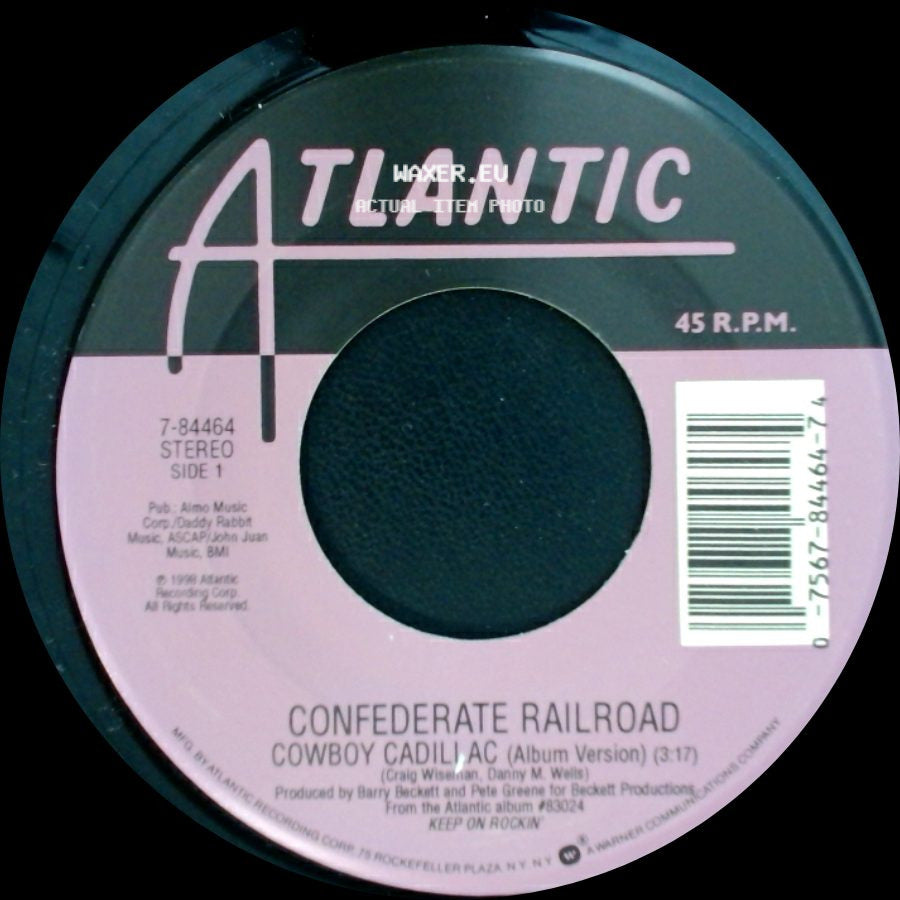 Confederate Railroad - Cowboy Cadillac (Album Version) / Cowboy Cadillac (Dance Mix) side A