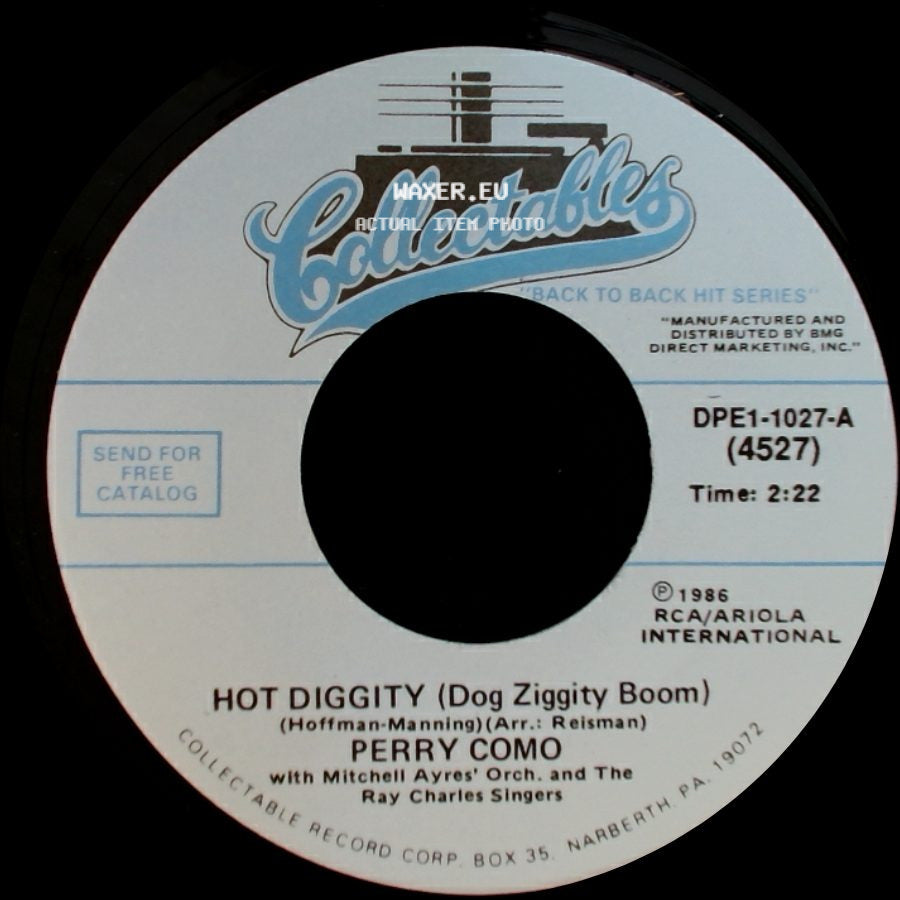 Perry Como - Hot Diggity (Dog Ziggity Boom) / Catch A Falling Star side A