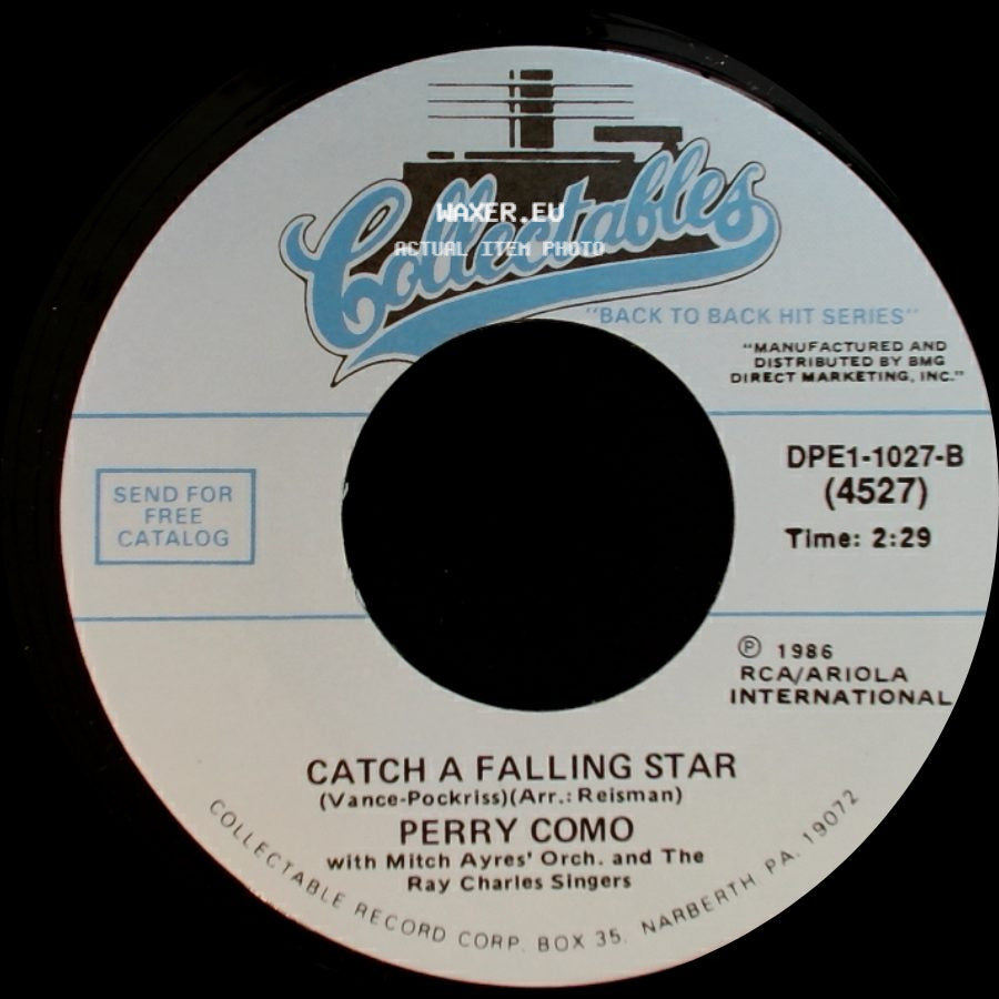 Perry Como - Catch A Falling Star / Hot Diggity (Dog Ziggity Boom) side A