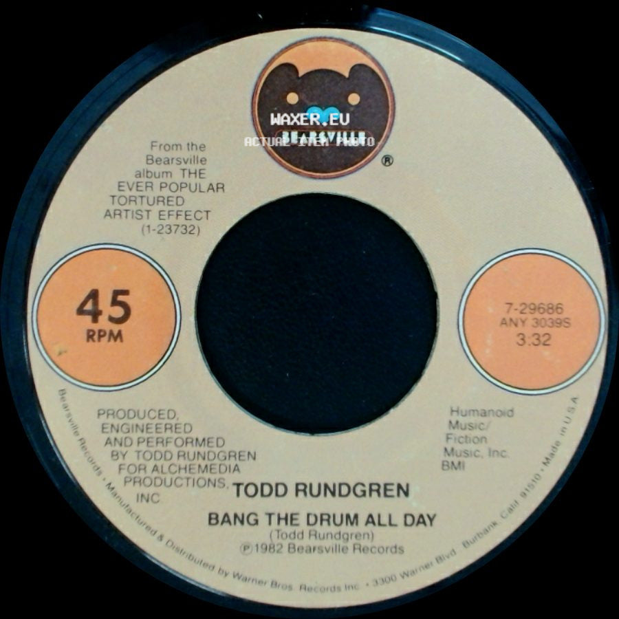 Todd Rundgren - Chant / Bang The Drum All Day side B