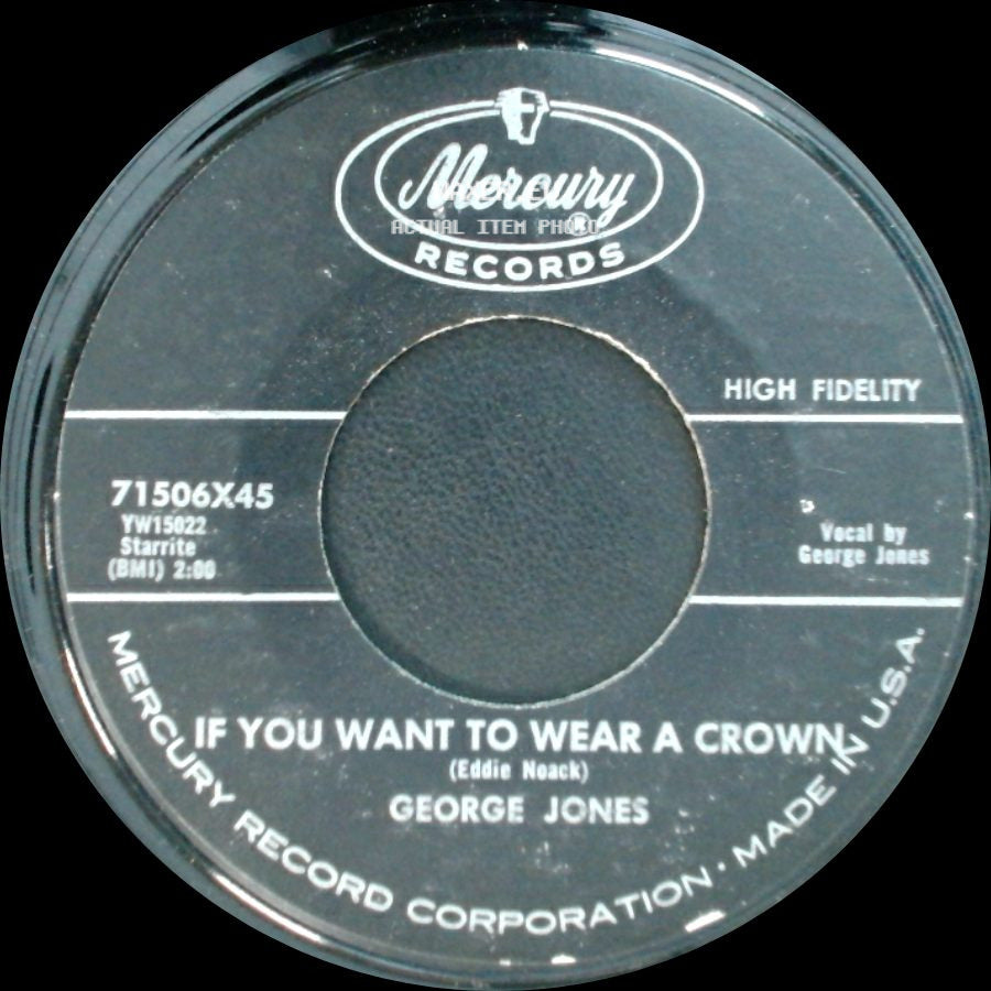 George Jones - My Lord Has Called Me / If You Want To Wear A Crown side B