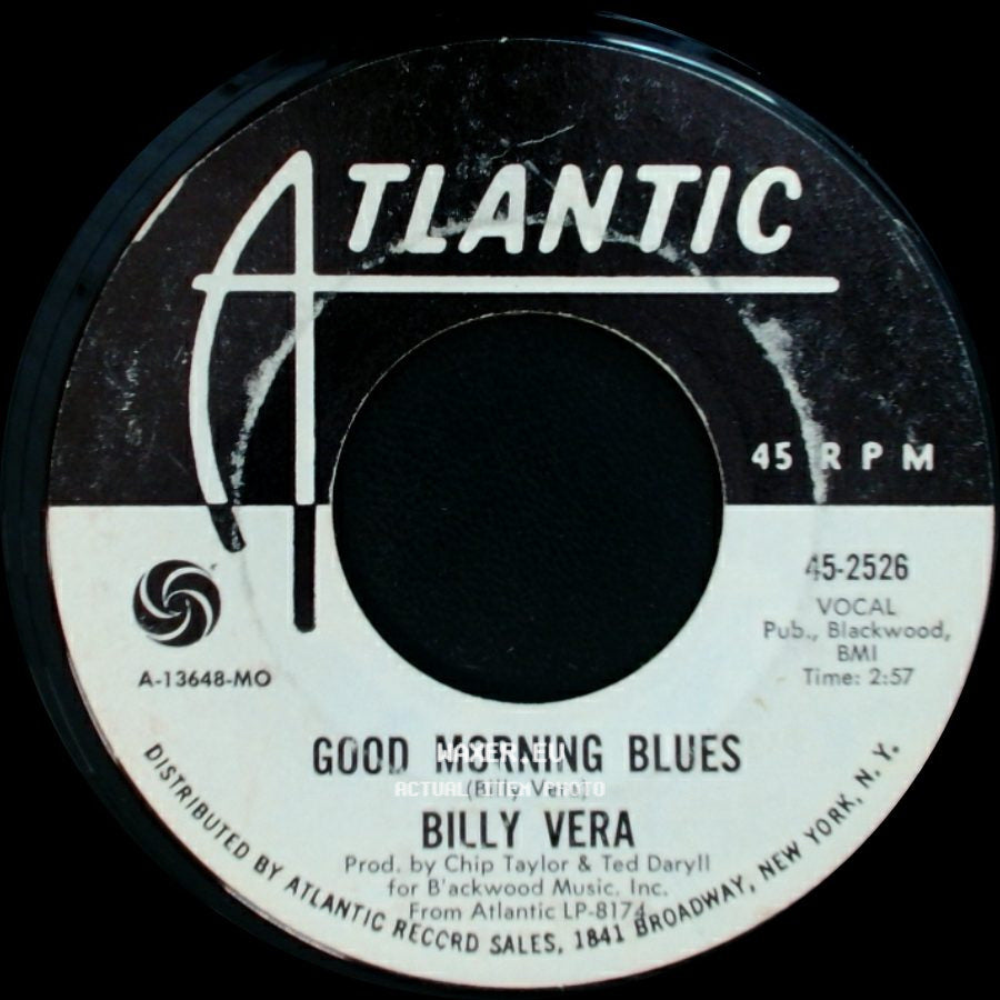 Billy Vera - With Pen In Hand / Good Morning Blues side B