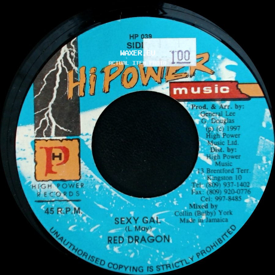 Red Dragon / Sly Dunbar O.D. - Sexy Gal / A Who - Version side A