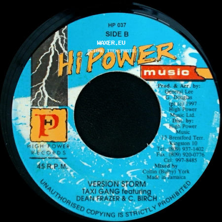 Pinchers / Taxi Gang Featuring Dean Frazer & C. Birch - How Does It Feel / Version Storm side B