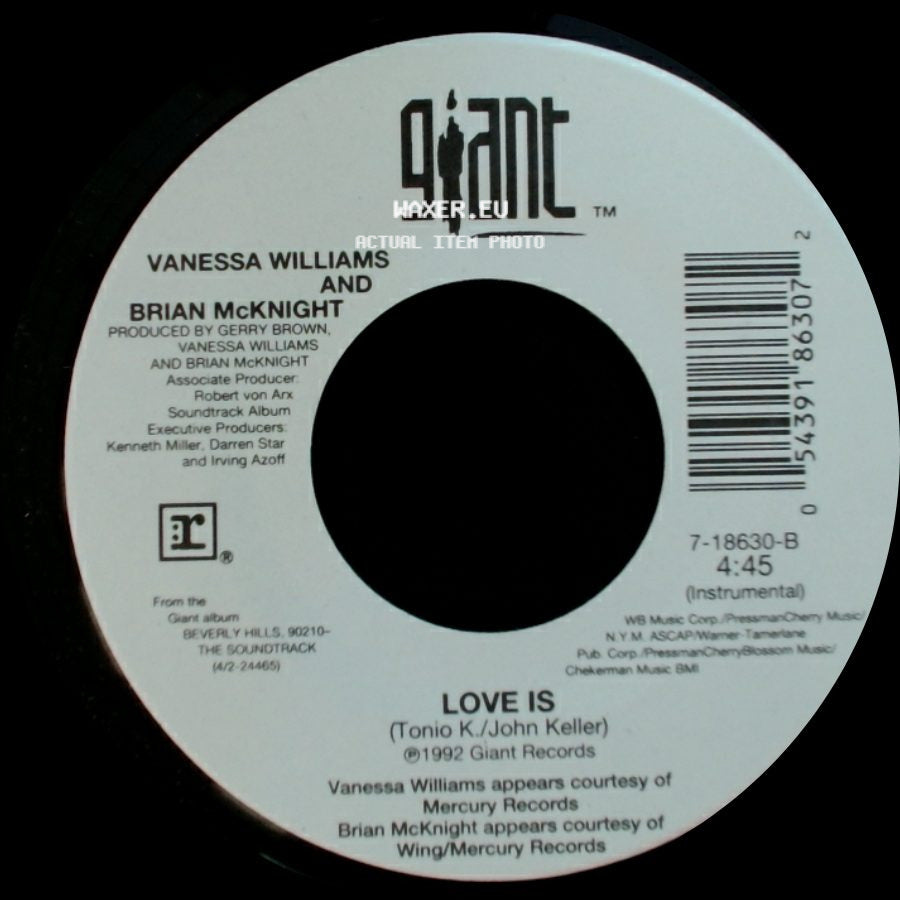 Vanessa Williams And Brian Mcknight - Love Is / Love Is side A
