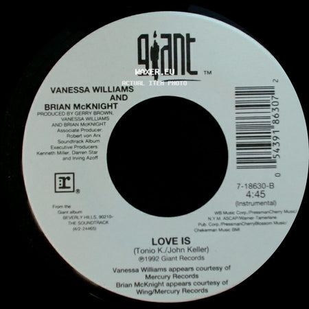 Vanessa Williams And Brian Mcknight - Love Is / Love Is side A