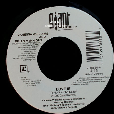 Vanessa Williams And Brian Mcknight - Love Is / Love Is side B