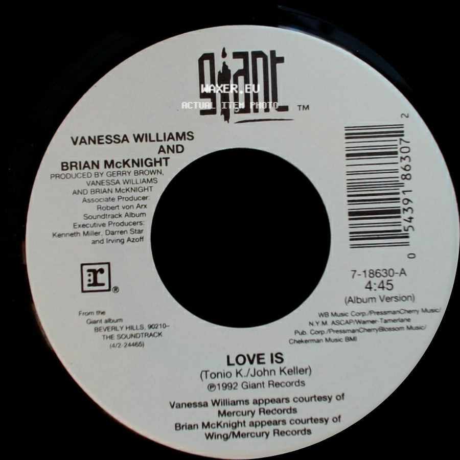 Vanessa Williams And Brian Mcknight - Love Is / Love Is side B