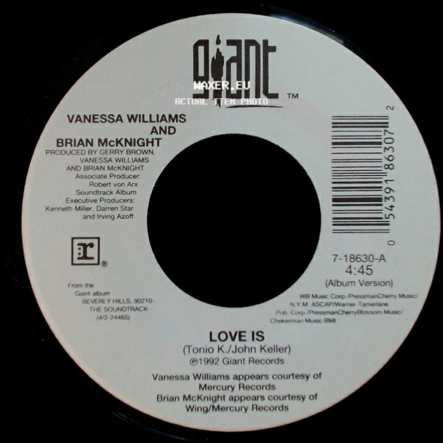 Vanessa Williams And Brian Mcknight - Love Is / Love Is side A