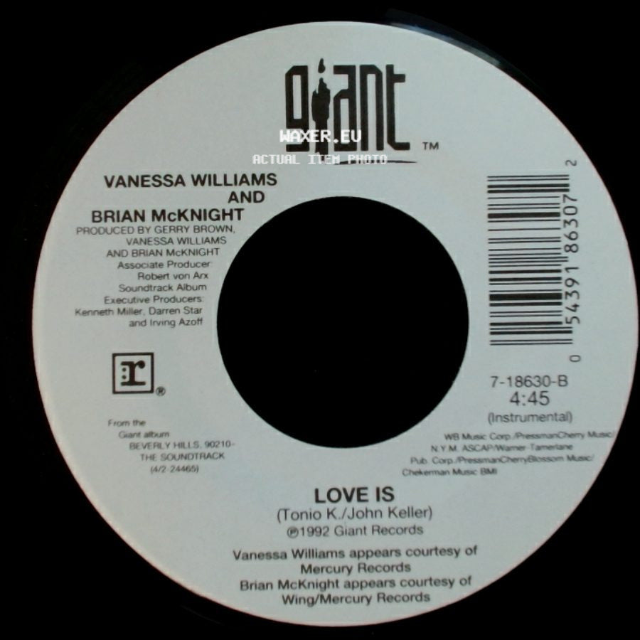 Vanessa Williams And Brian Mcknight - Love Is / Love Is side A