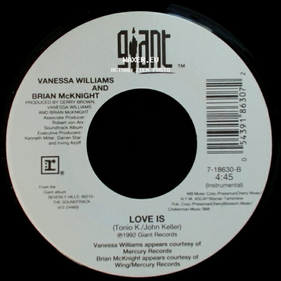 Vanessa Williams And Brian Mcknight - Love Is / Love Is side A