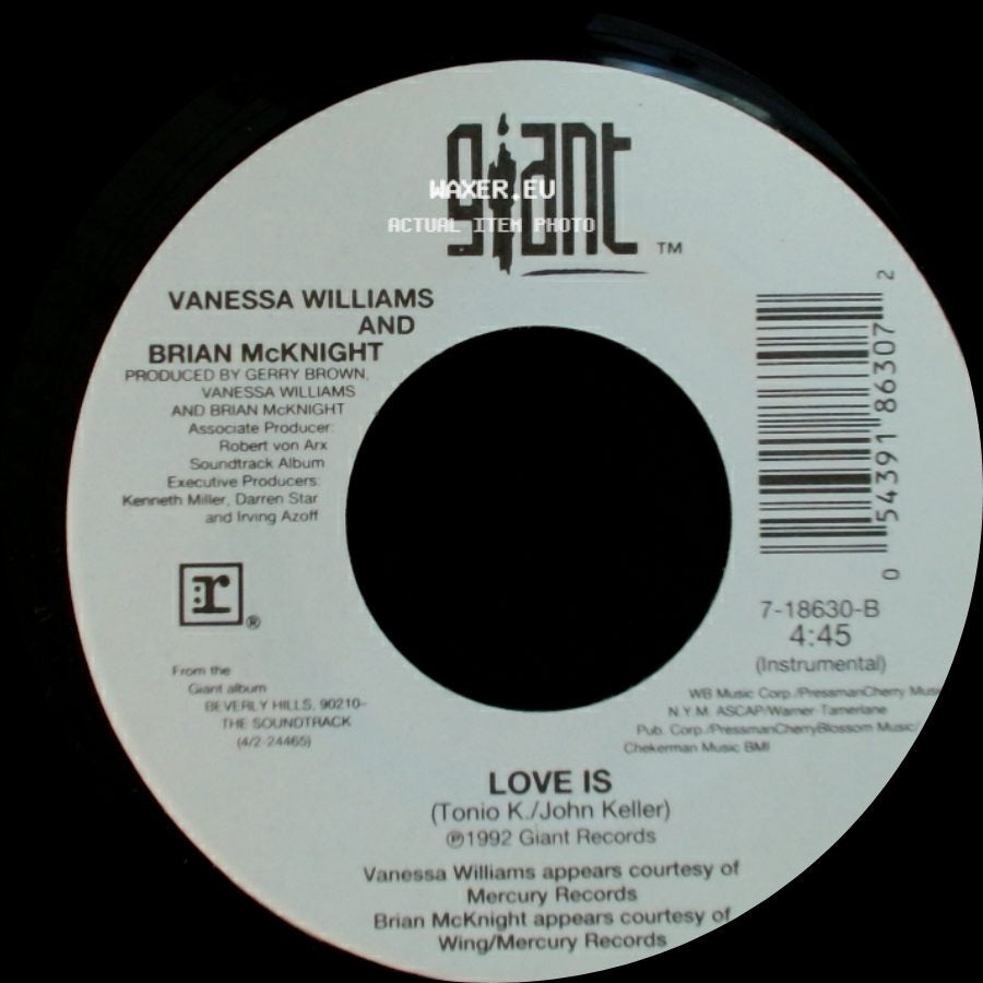 Vanessa Williams And Brian Mcknight - Love Is / Love Is side A
