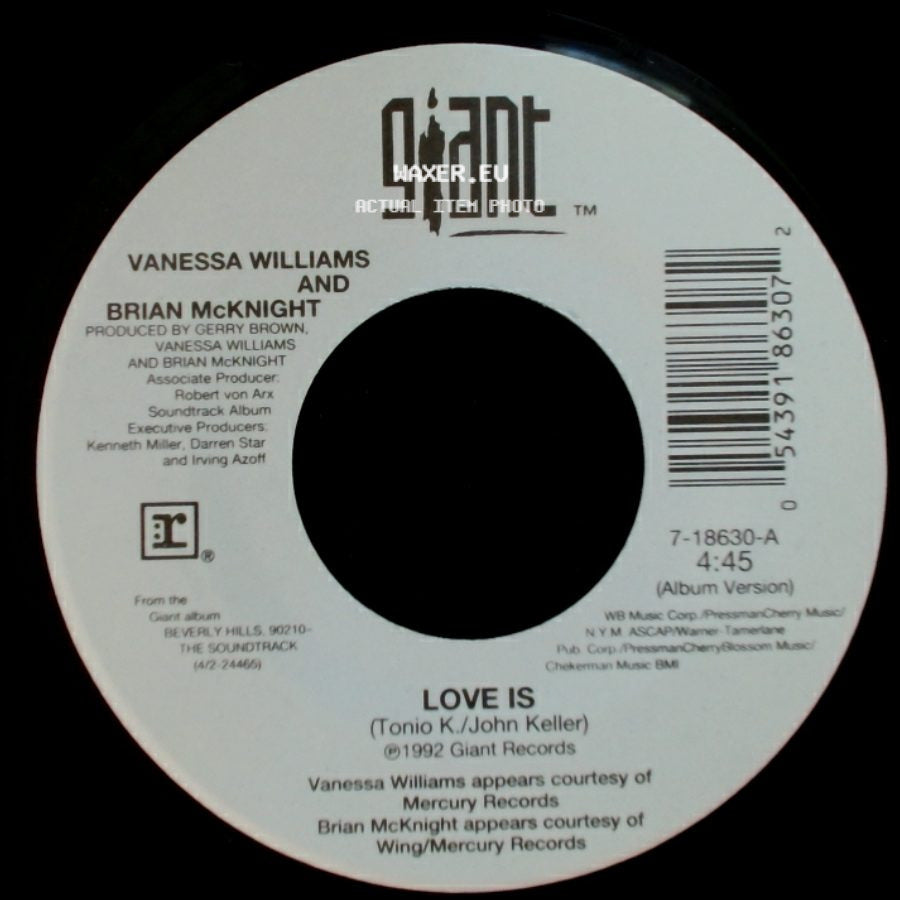 Vanessa Williams And Brian Mcknight - Love Is / Love Is side B