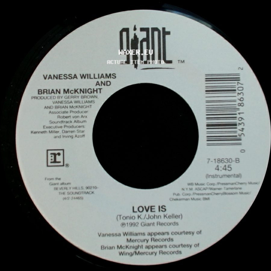 Vanessa Williams And Brian Mcknight - Love Is / Love Is side A