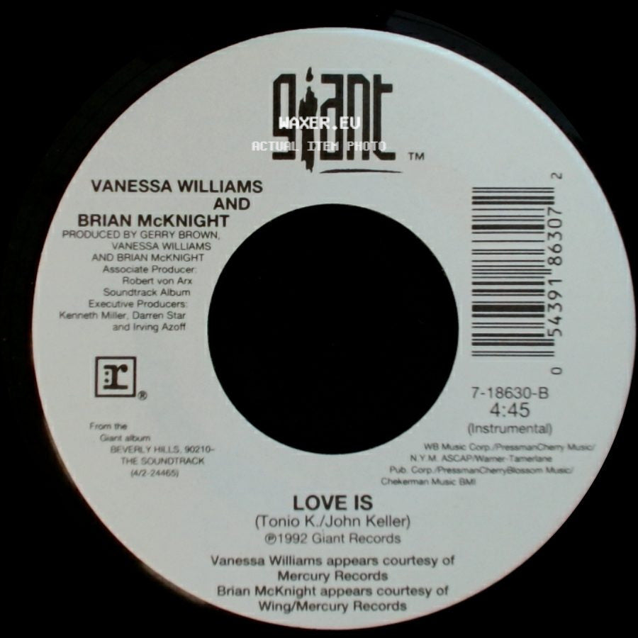 Vanessa Williams And Brian Mcknight - Love Is / Love Is side A