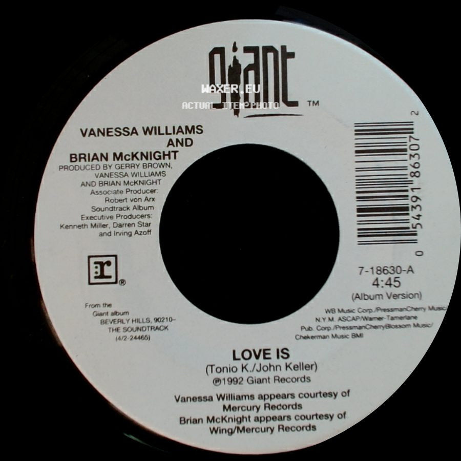 Vanessa Williams And Brian Mcknight - Love Is / Love Is side B