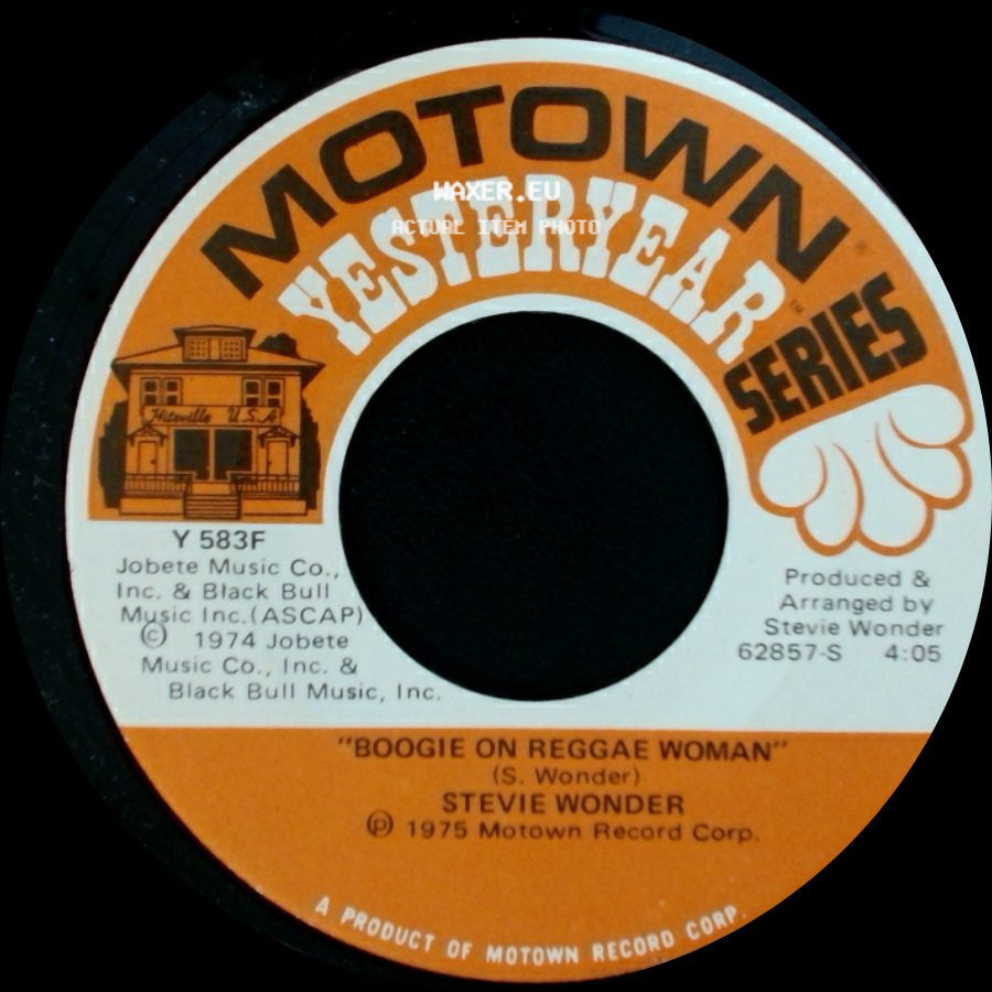 Stevie Wonder - Boogie On Reggae Woman / You Haven't Done Nothin' side A