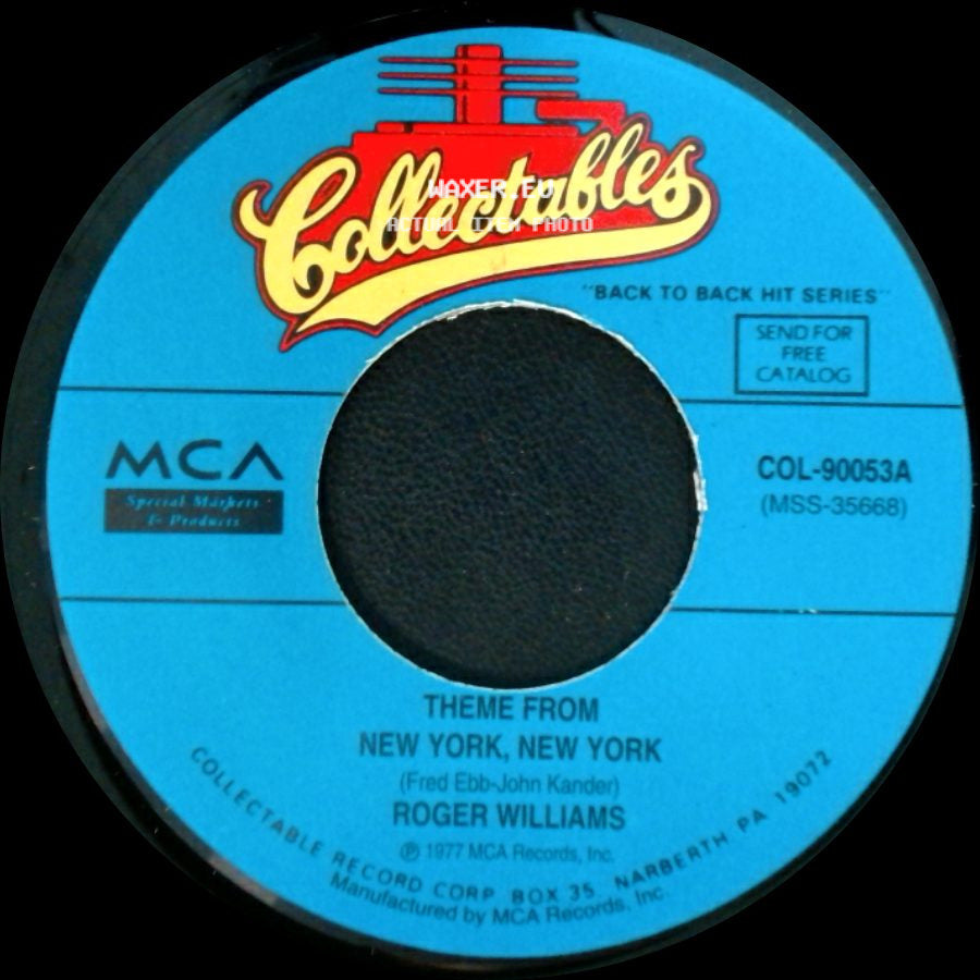 Roger Williams - Theme From New York, New York / Me side A