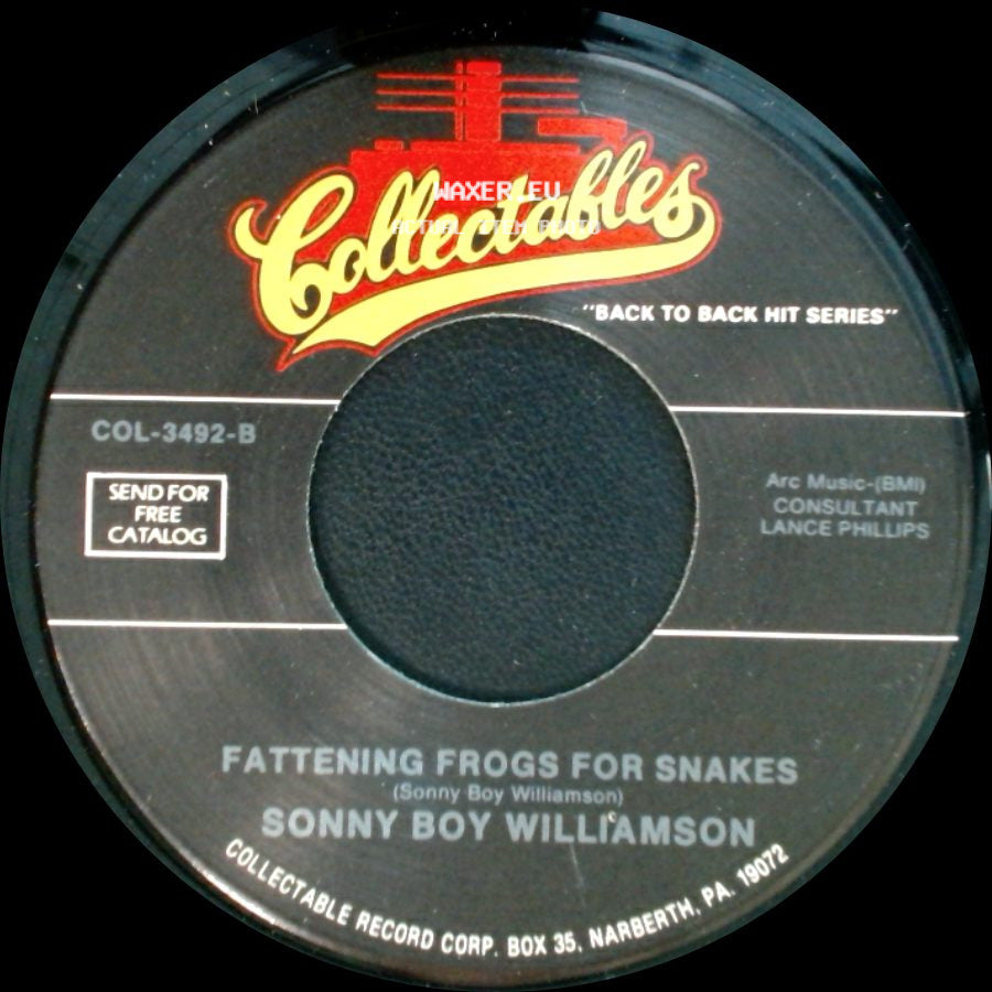 Sonny Boy Williamson - Help Me / Fattening Frogs For Snakes side B