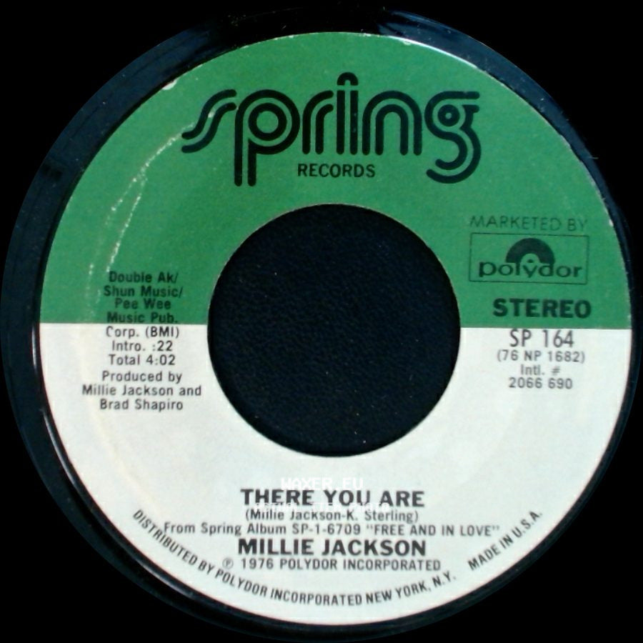 Millie Jackson - There You Are / Unknown Title B side A