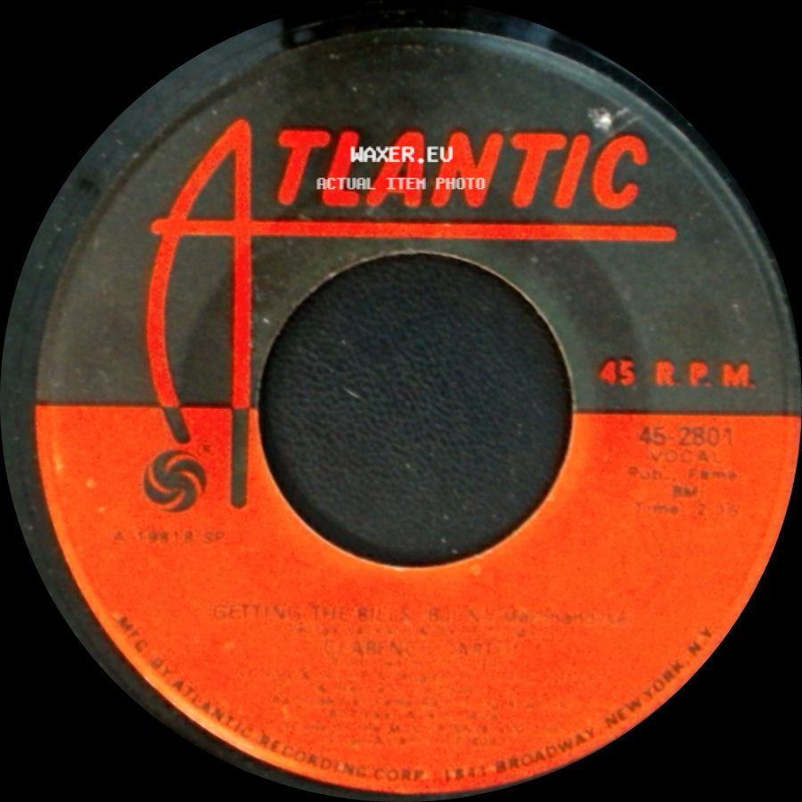 Clarence Carter / Clarem Artis - The Court Room / Getting The Bills side B