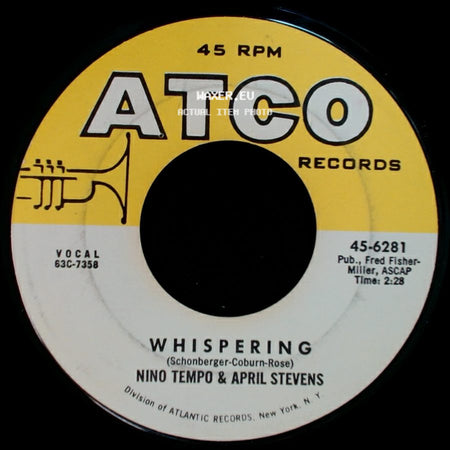 Nino Tempo & April Stevens - Whispering / Tweedlee Dee side A