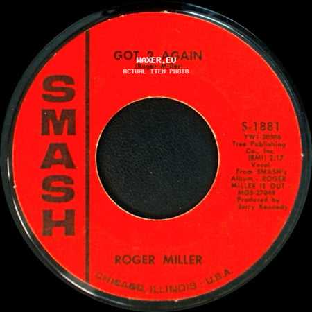 Roger Miller - Got 2 Again / Dang Me side A