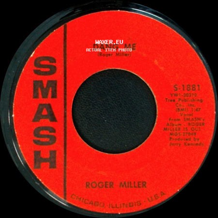 Roger Miller - Got 2 Again / Dang Me side B