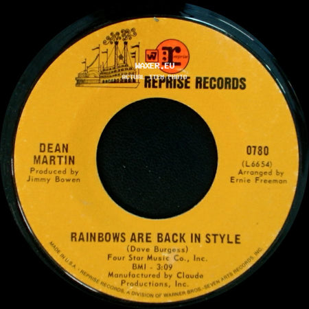 Dean Martin - Rainbows Are Back In Style / Not Enough Indians side A