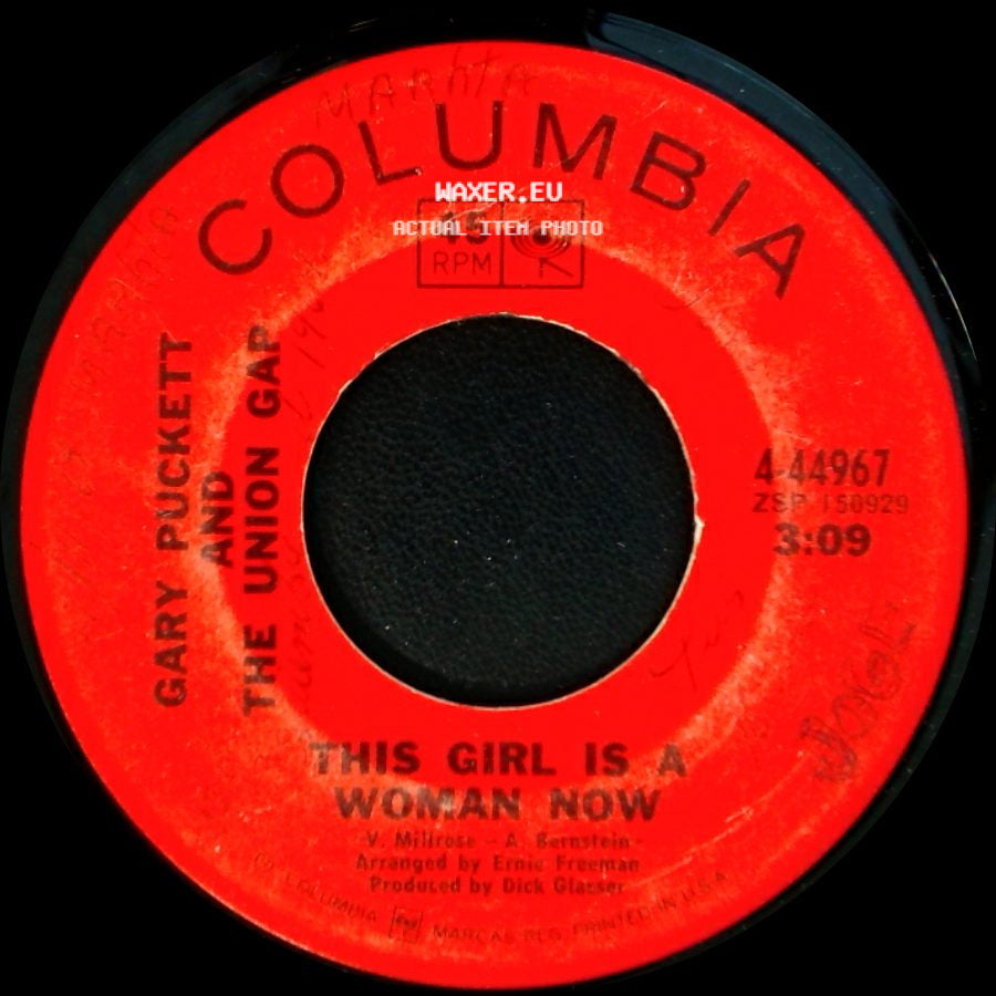 Gary Puckett And The Union Gap - This Girl Is A Woman Now / His Other Woman side A
