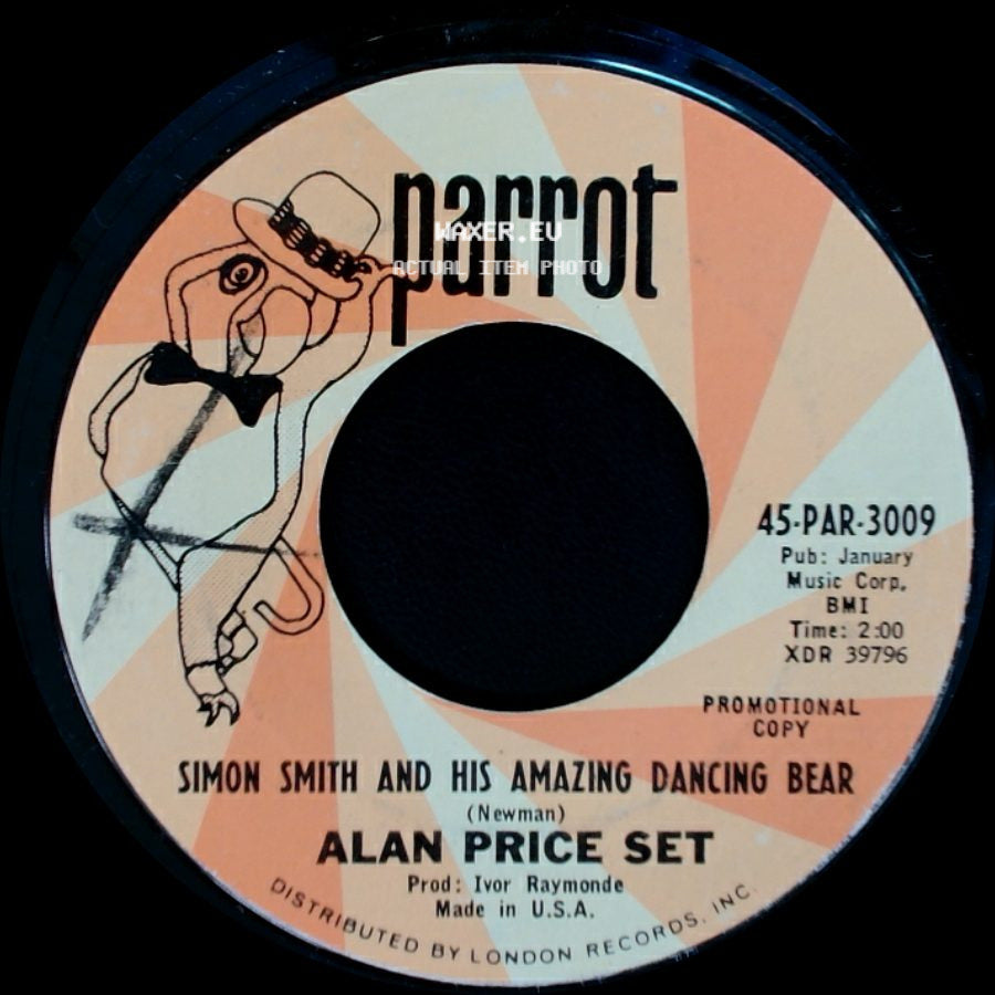 Simon Smith And His Amazing Dancing Bear / Alan Price Set - Alan Price Set / Tickle Me side A