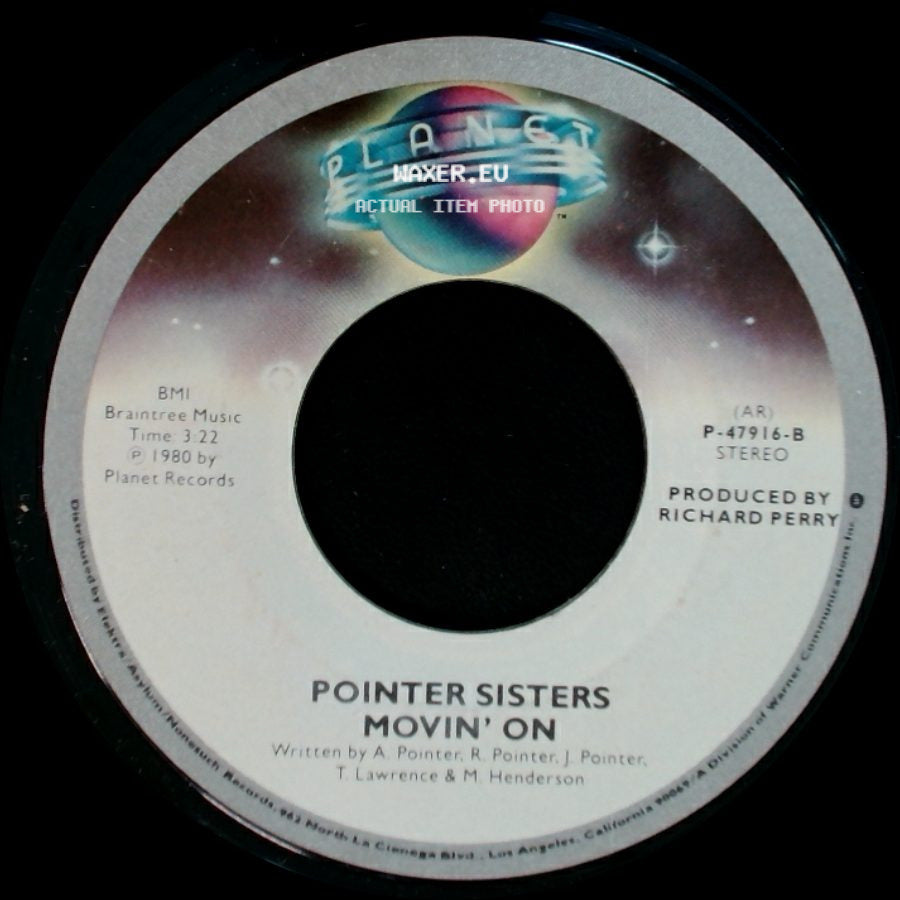 Pointer Sisters - Movin' On / He's So Shy side A