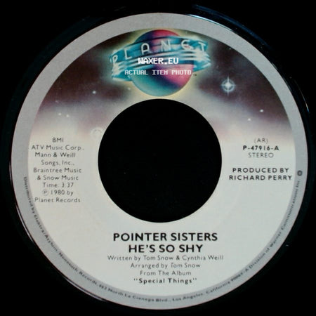 Pointer Sisters - Movin' On / He's So Shy side B