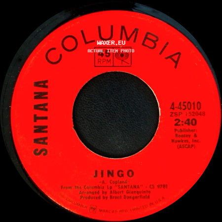 Santana - Persuasion / Jingo side B