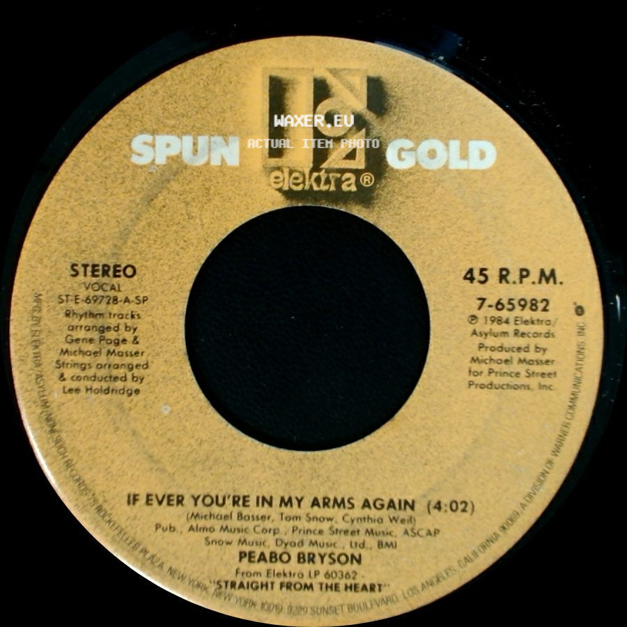 Peabo Bryson - If Ever You're In My Arms Again / Take No Prisoners (In The Game Of Love) side A