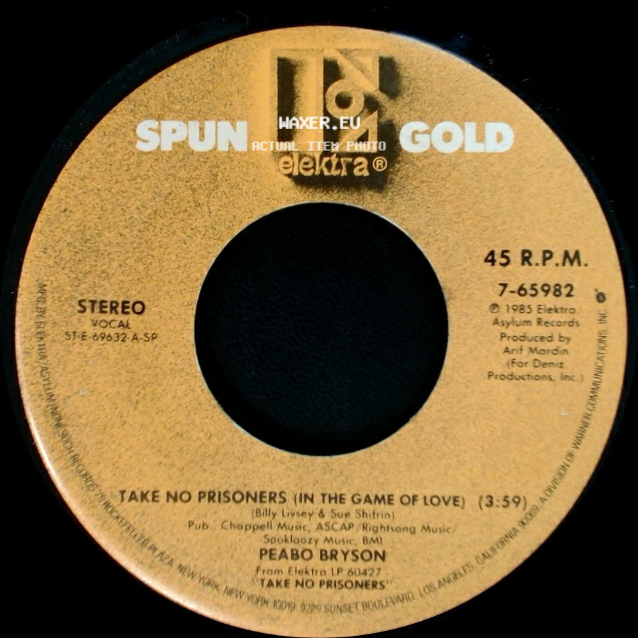 Peabo Bryson - If Ever You're In My Arms Again / Take No Prisoners (In The Game Of Love) side B