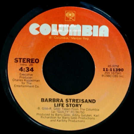 Barbra Streisand / Barbra Streisand & Barry Gibb - Life Story / Guilty side A