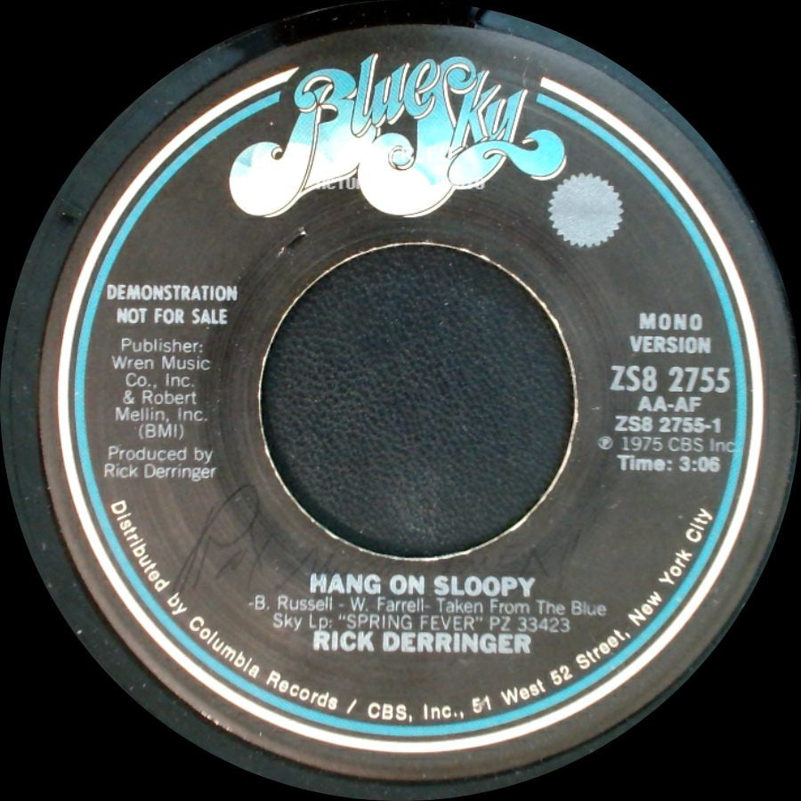 Rick Derringer - Hang On Sloopy / Hang On Sloopy side B
