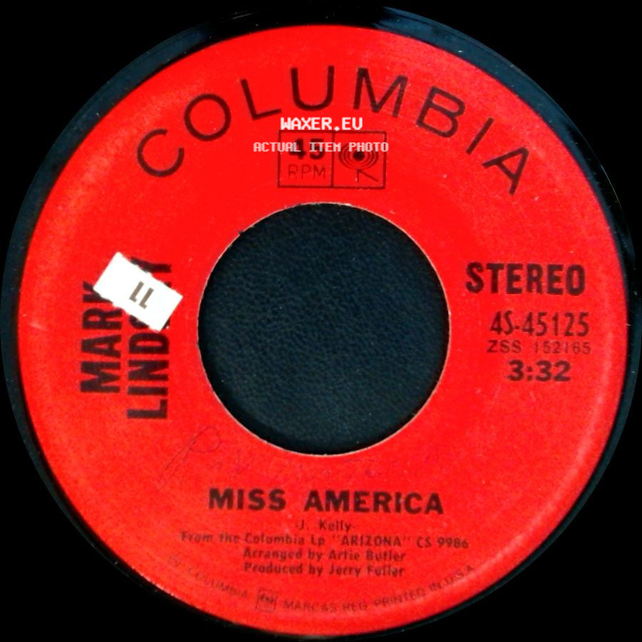 Mary Lindsey / Mark Lindsay - Miss America / Small Town Woman side A