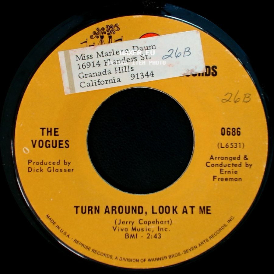 The Vogues - Turn Around, Look At Me / Then side A