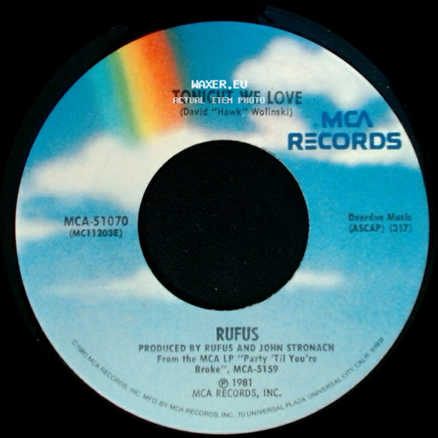 Rufus - Tonight We Love / Afterwards side A