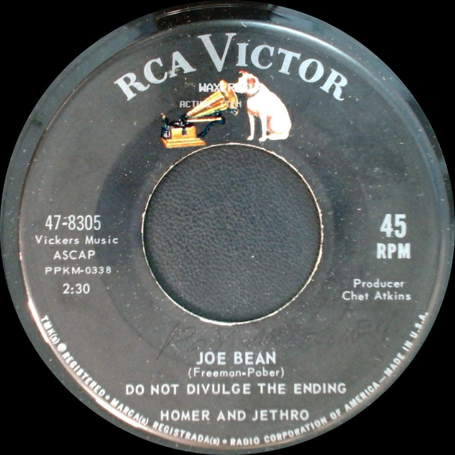 Joe Bean / Homer And Jethro - Do Not Divulge The Ending / Freda On The Freeway side A