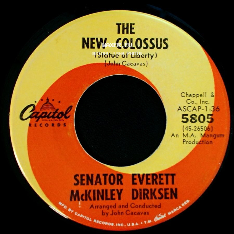 Senator Everett Mckinley Dirksen - Gallant Men / The New Colossus (Statue Of Liberty) side B