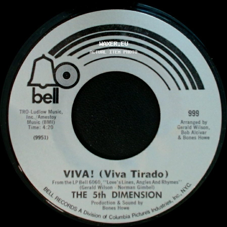 The 5Th Dimension - Viva! (Viva Tirado) / Light Sings side A