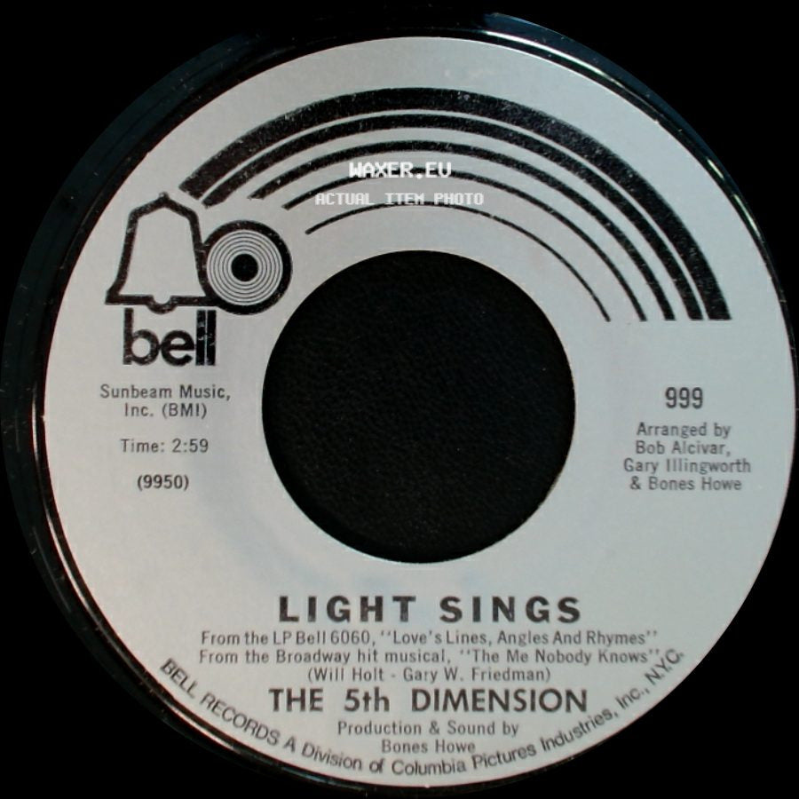 The 5Th Dimension - Viva! (Viva Tirado) / Light Sings side B