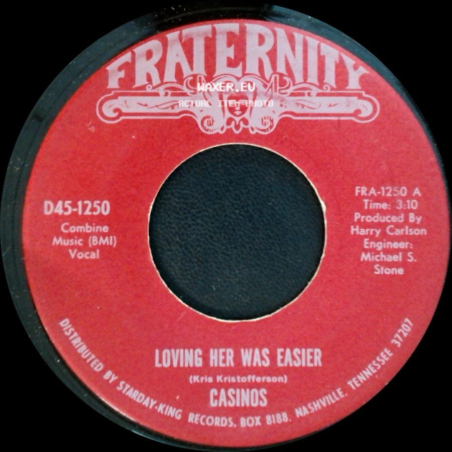 Casinos - A Restless Wind / Loving Her Was Easier side B