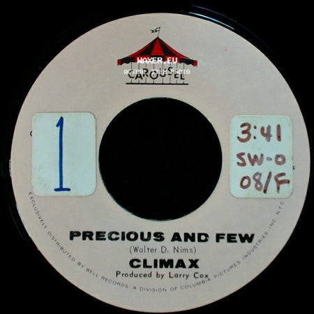Climax - Precious And Few / Park Preserve side A