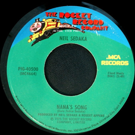 Neil Sedaka - Breaking Up Is Hard To Do / Nana's Song side B