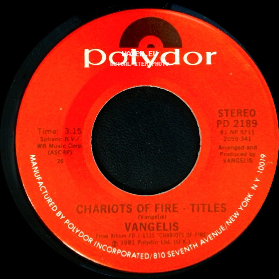 Vangelis - Chariots Of Fire - Titles / Eric's Theme side A